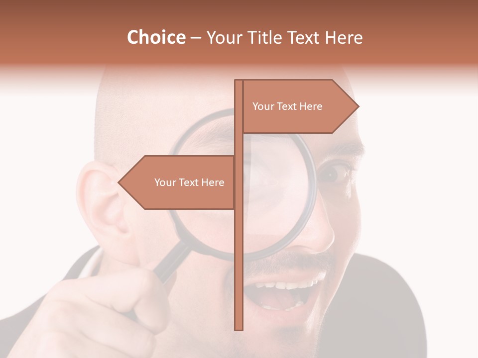 Look Man Eye PowerPoint Template