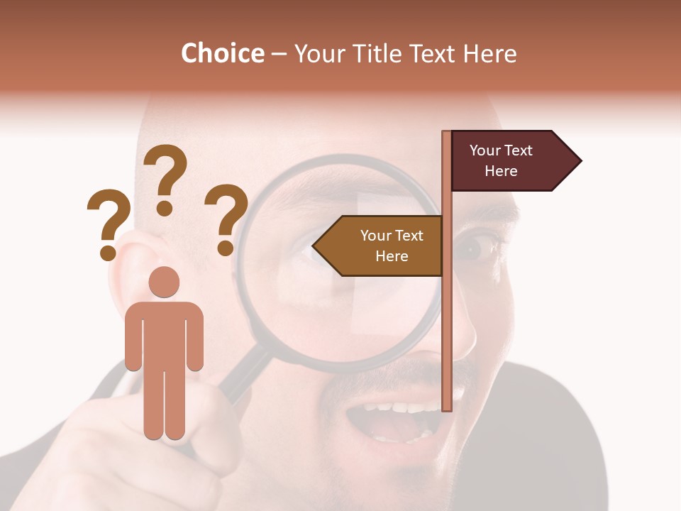 Look Man Eye PowerPoint Template