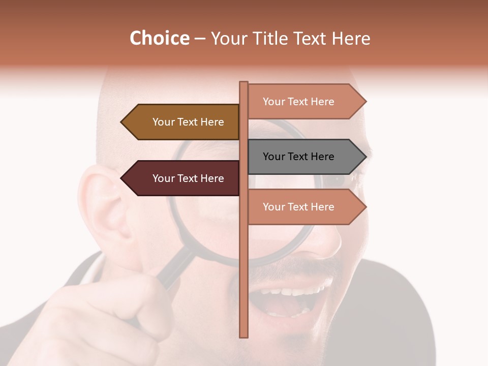 Look Man Eye PowerPoint Template