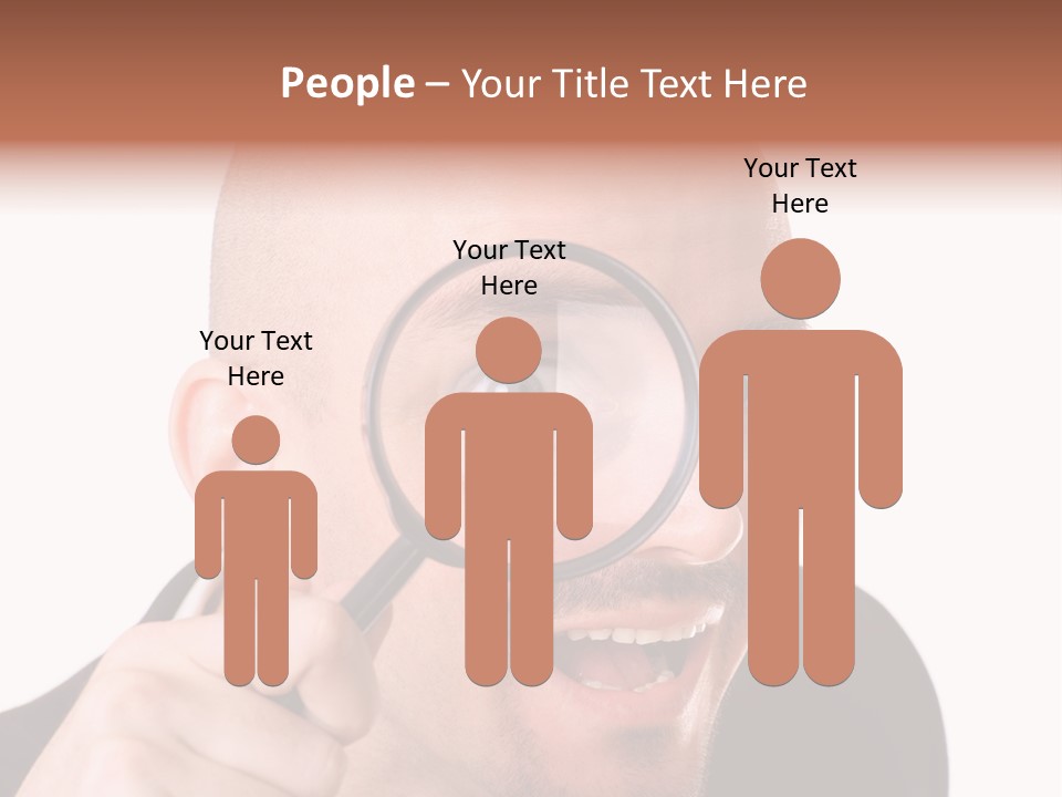 Look Man Eye PowerPoint Template