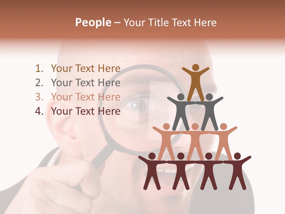Look Man Eye PowerPoint Template