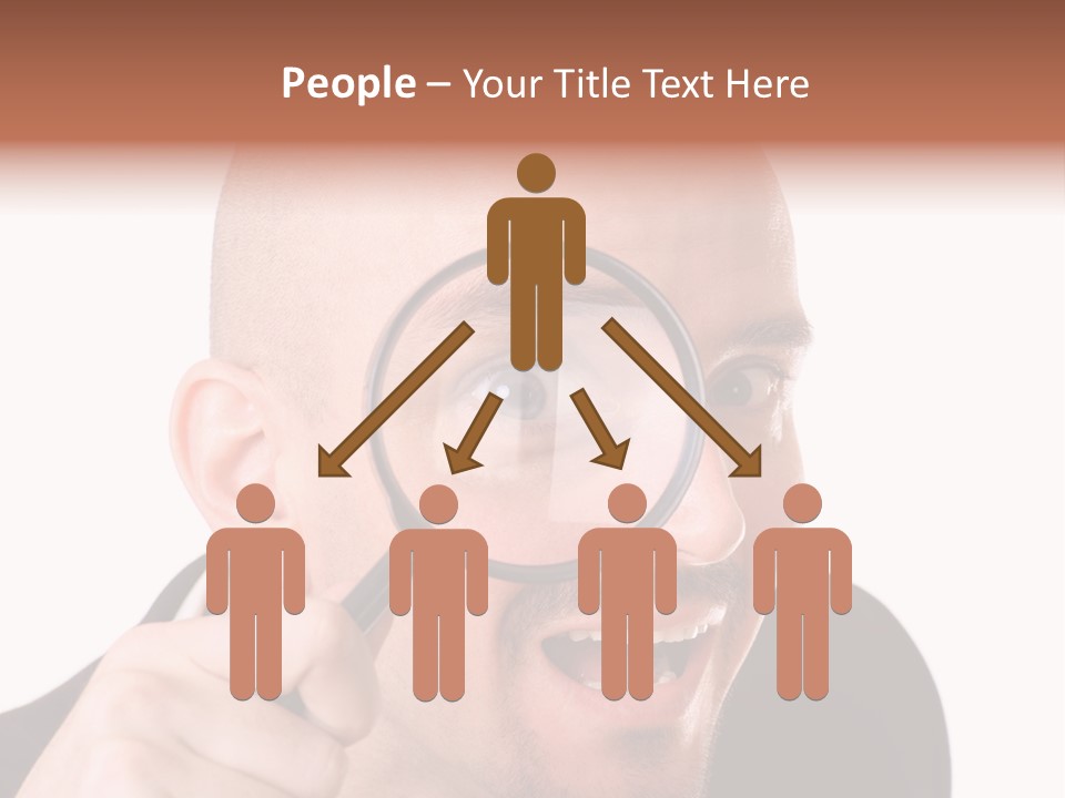 Look Man Eye PowerPoint Template