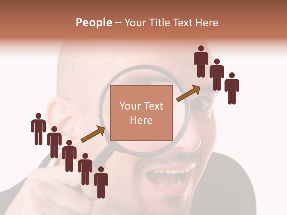 Look Man Eye PowerPoint Template