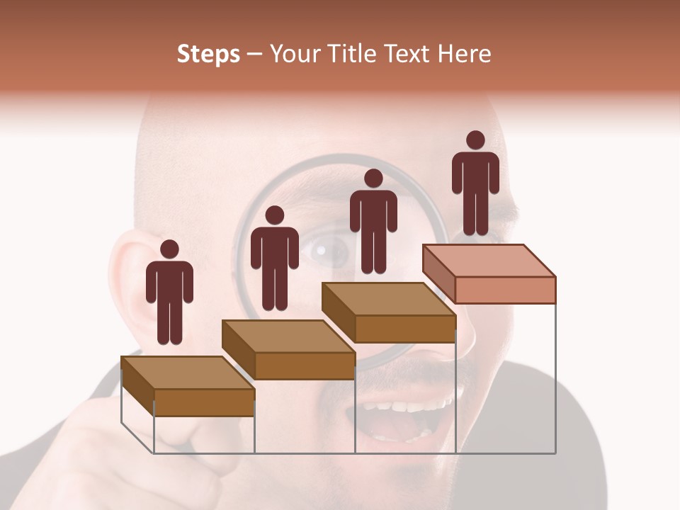 Look Man Eye PowerPoint Template