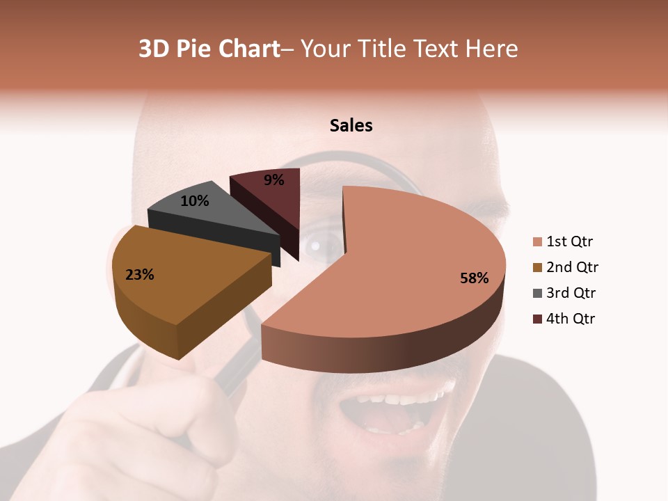 Look Man Eye PowerPoint Template