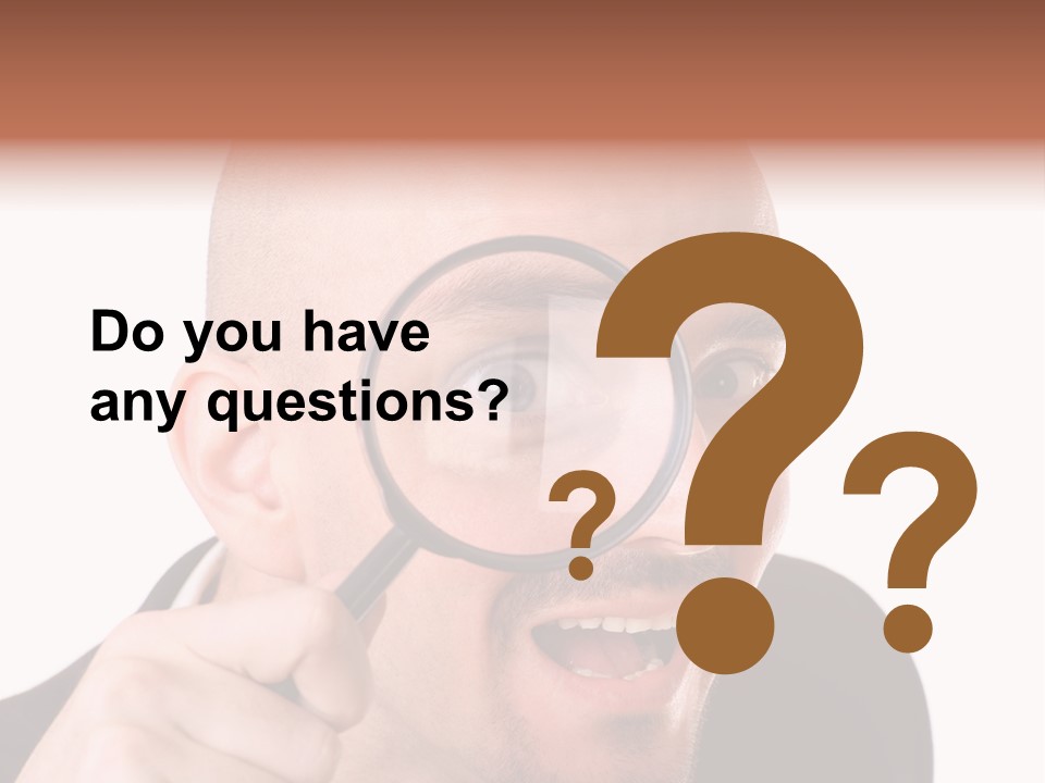 Look Man Eye PowerPoint Template