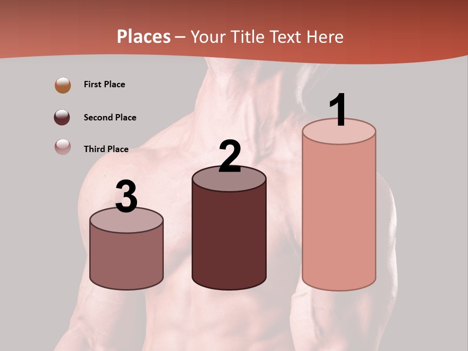 Young Exercise Heavy PowerPoint Template