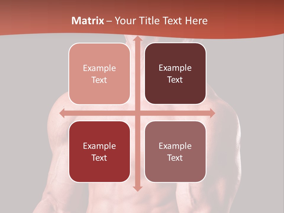 Young Exercise Heavy PowerPoint Template