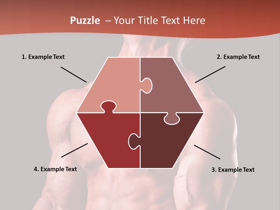 Young Exercise Heavy PowerPoint Template