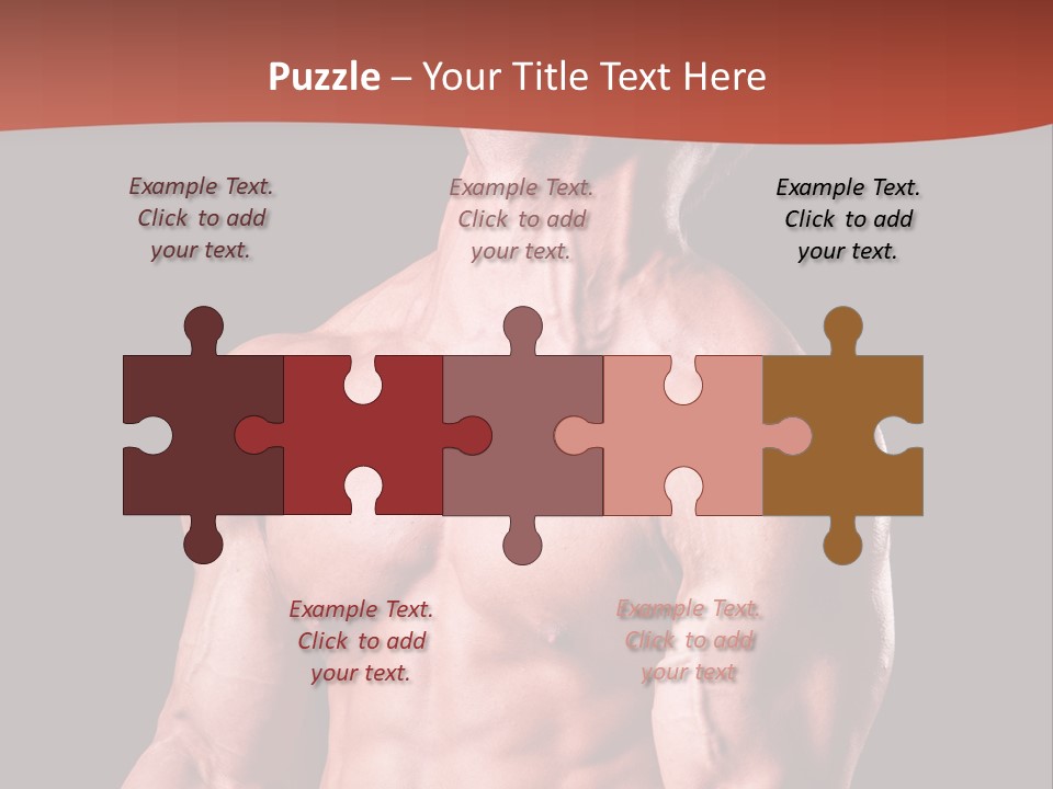 Young Exercise Heavy PowerPoint Template