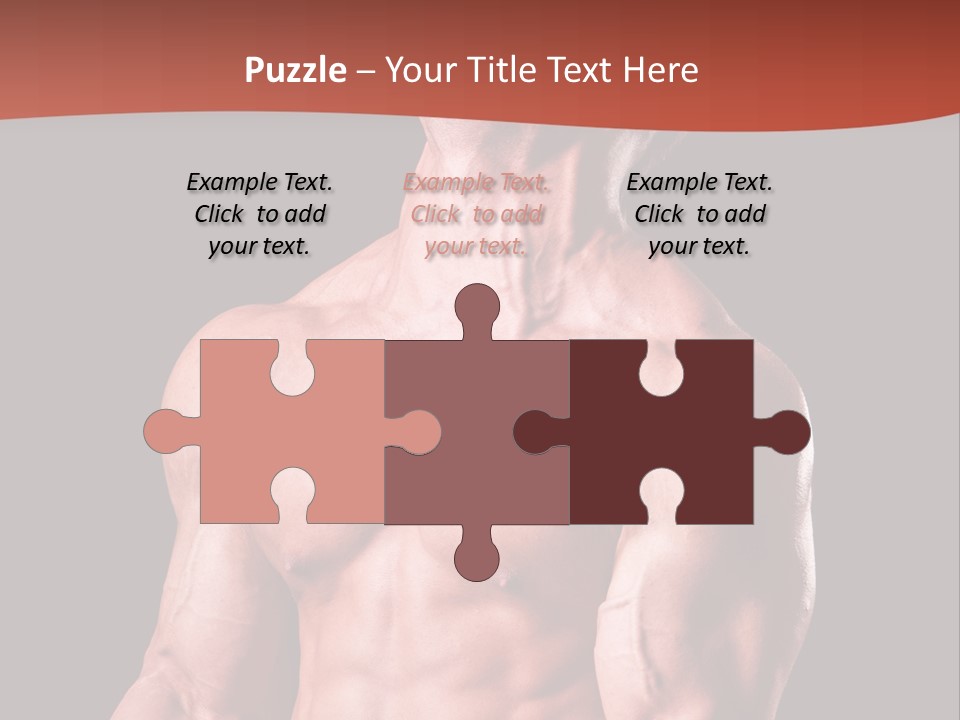 Young Exercise Heavy PowerPoint Template