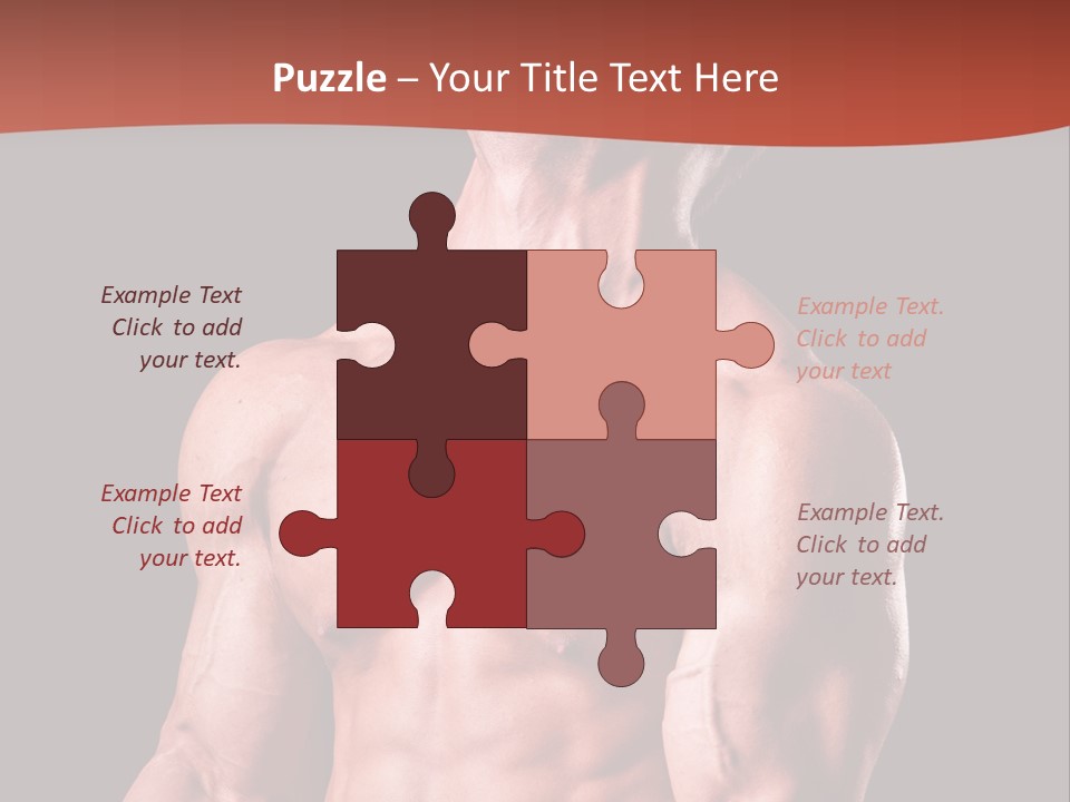 Young Exercise Heavy PowerPoint Template