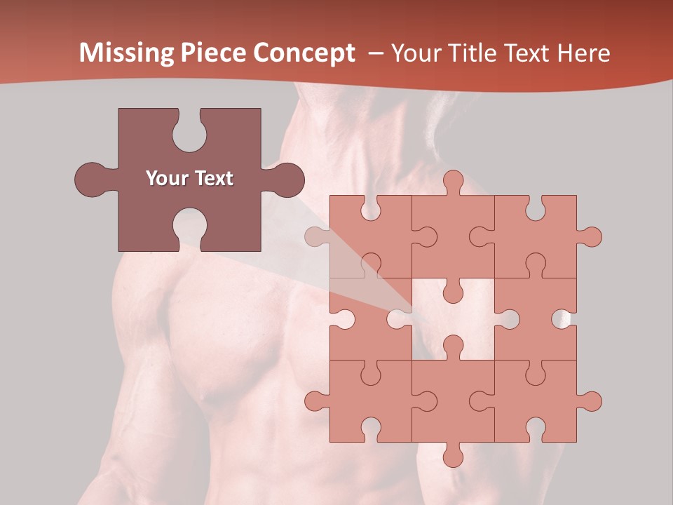 Young Exercise Heavy PowerPoint Template