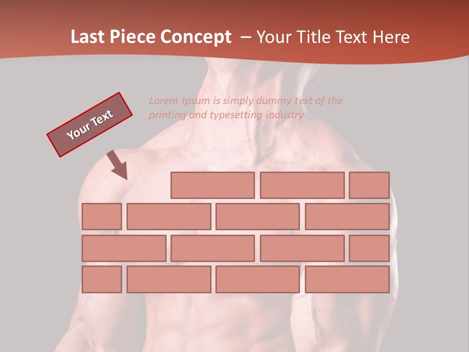 Young Exercise Heavy PowerPoint Template
