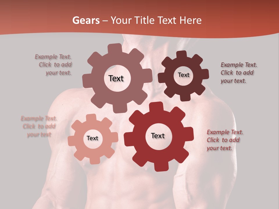 Young Exercise Heavy PowerPoint Template