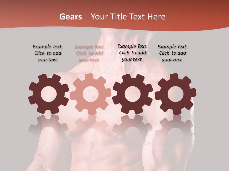 Young Exercise Heavy PowerPoint Template