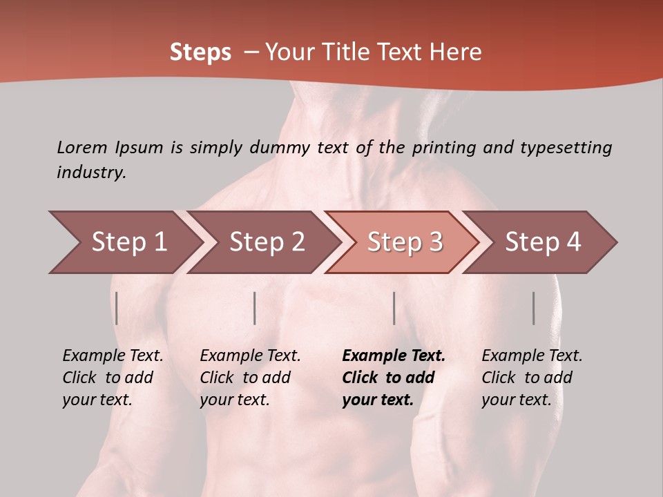 Young Exercise Heavy PowerPoint Template