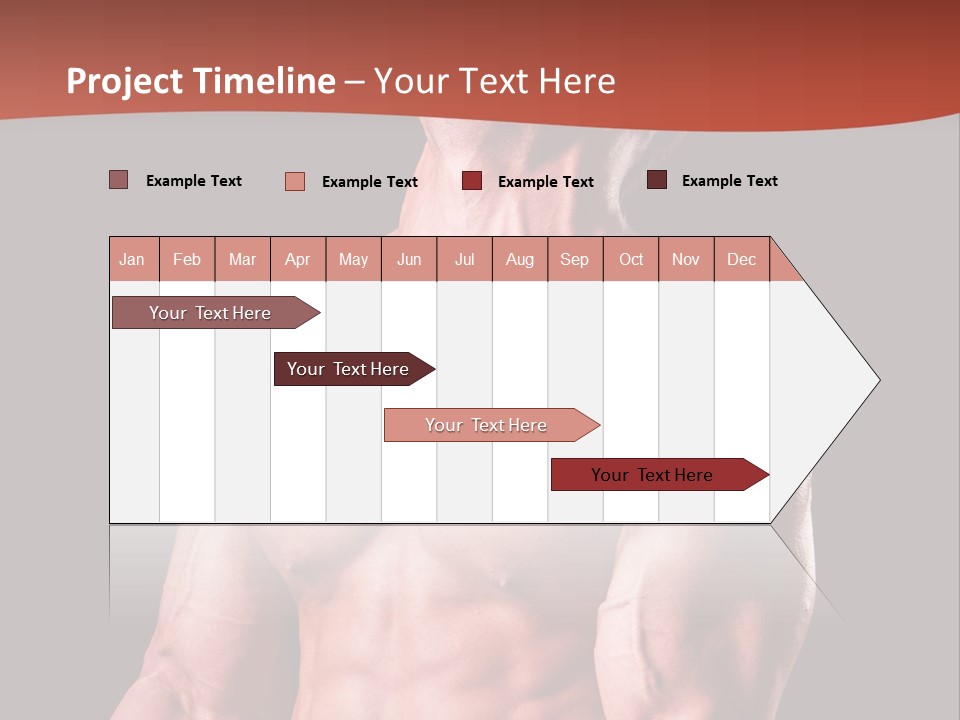 Young Exercise Heavy PowerPoint Template