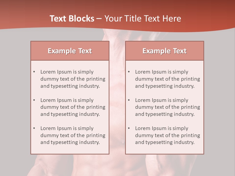 Young Exercise Heavy PowerPoint Template