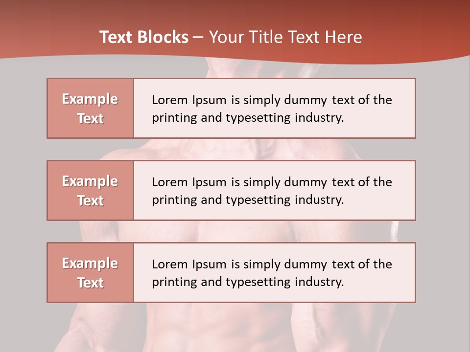 Young Exercise Heavy PowerPoint Template