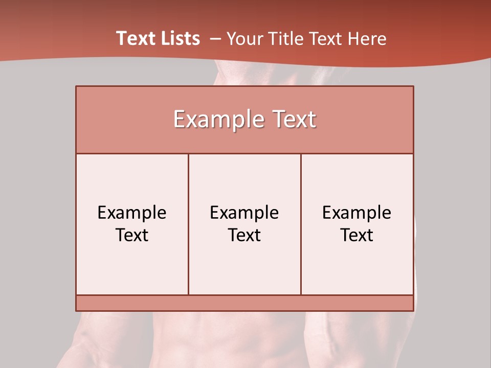 Young Exercise Heavy PowerPoint Template