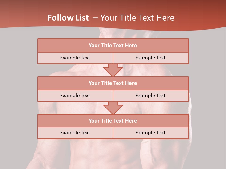 Young Exercise Heavy PowerPoint Template