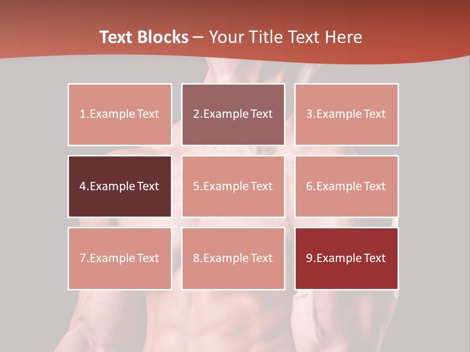 Young Exercise Heavy PowerPoint Template