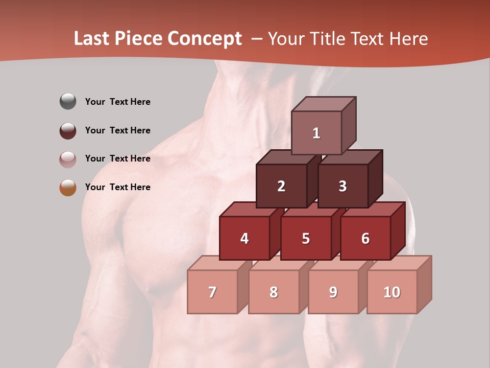 Young Exercise Heavy PowerPoint Template