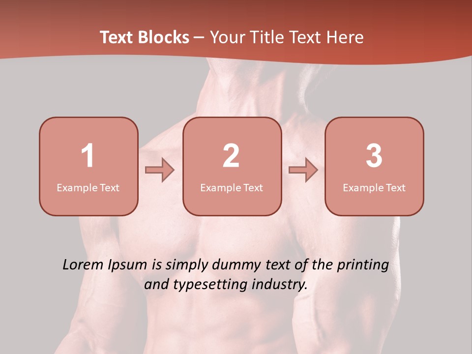 Young Exercise Heavy PowerPoint Template
