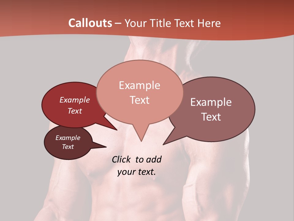 Young Exercise Heavy PowerPoint Template