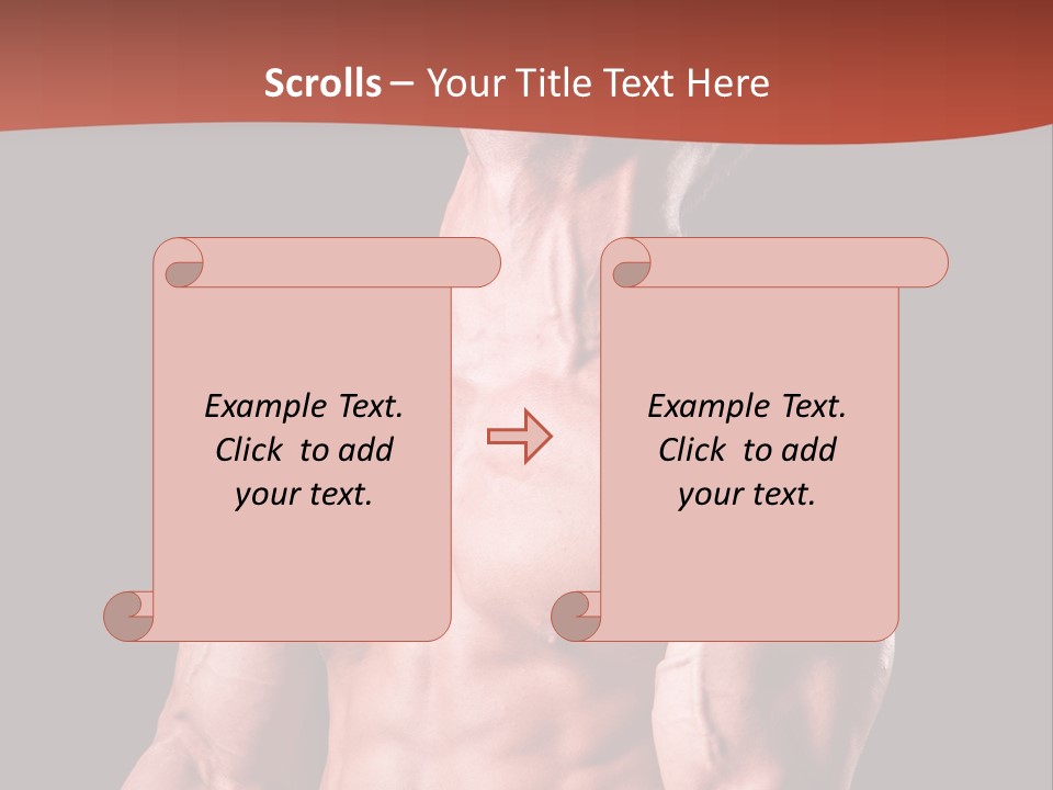 Young Exercise Heavy PowerPoint Template