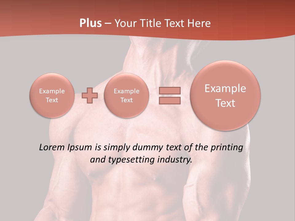 Young Exercise Heavy PowerPoint Template