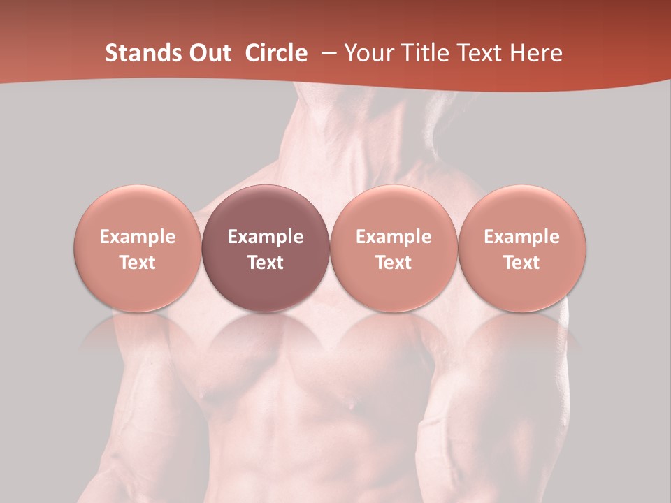 Young Exercise Heavy PowerPoint Template