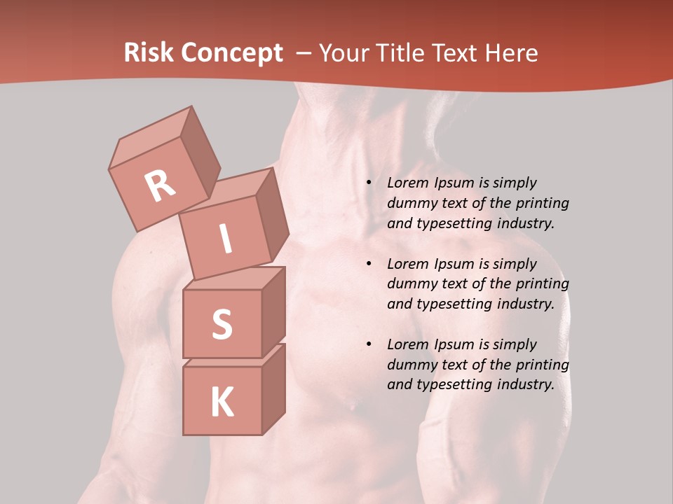 Young Exercise Heavy PowerPoint Template