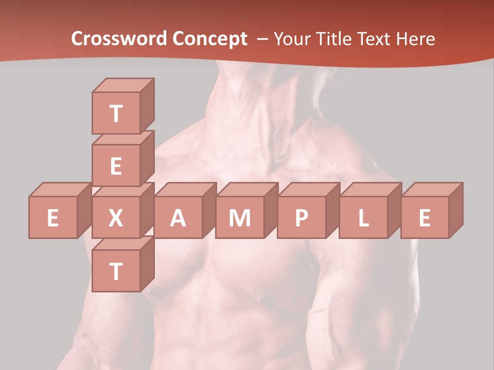 Young Exercise Heavy PowerPoint Template