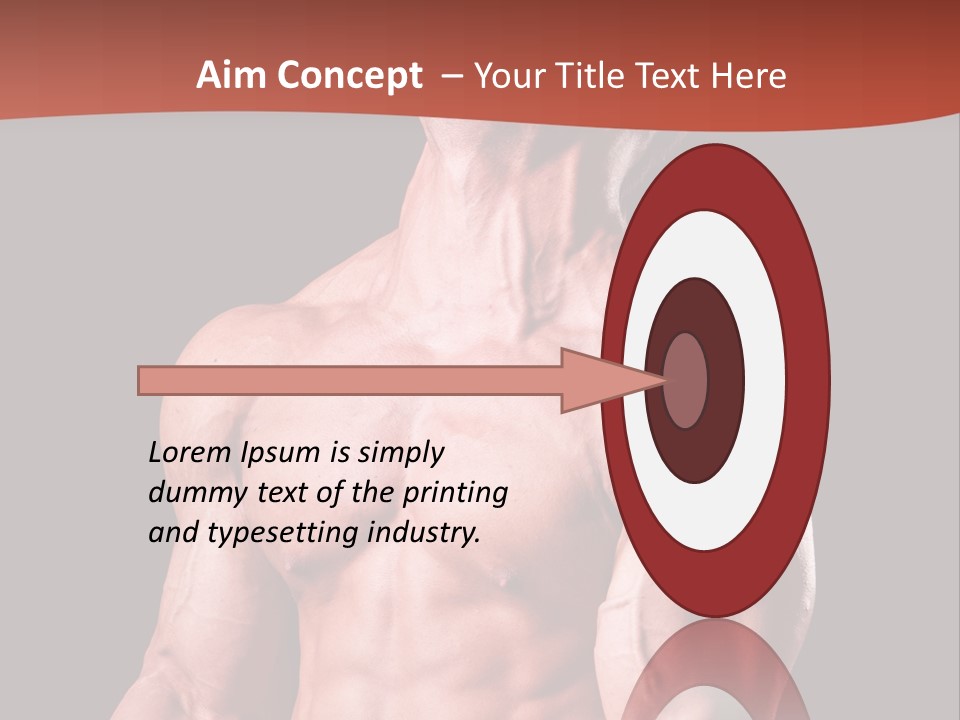 Young Exercise Heavy PowerPoint Template