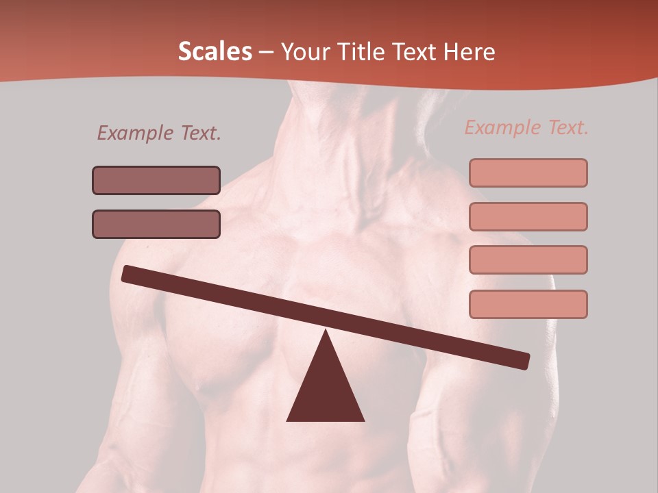 Young Exercise Heavy PowerPoint Template