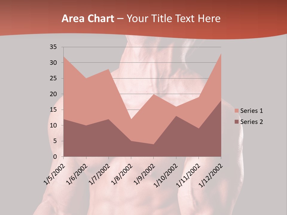 Young Exercise Heavy PowerPoint Template