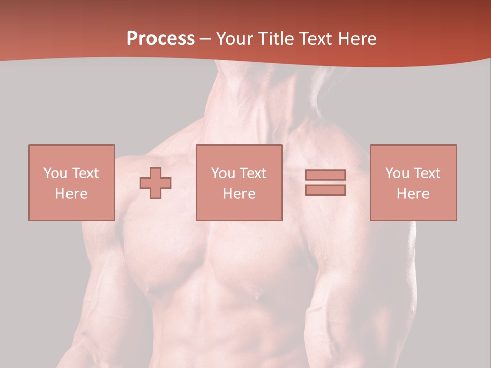 Young Exercise Heavy PowerPoint Template