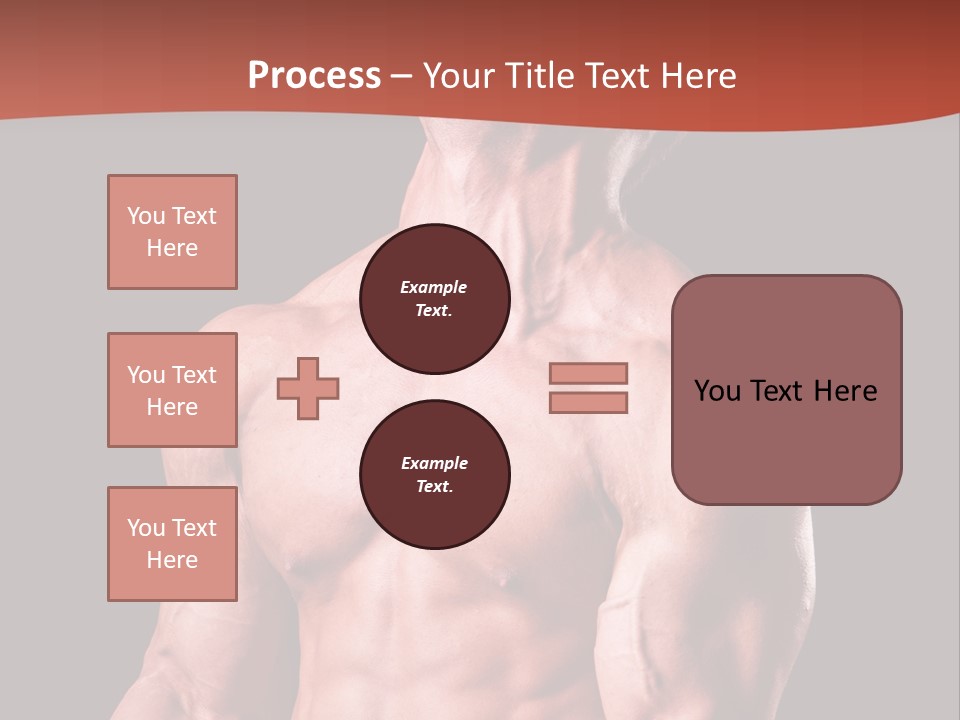 Young Exercise Heavy PowerPoint Template