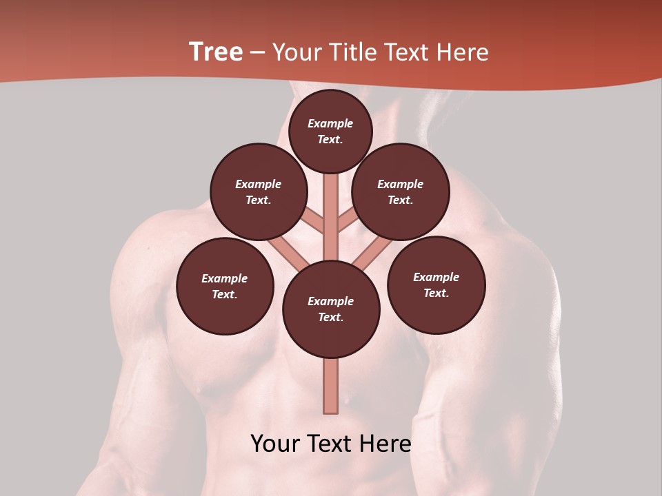 Young Exercise Heavy PowerPoint Template