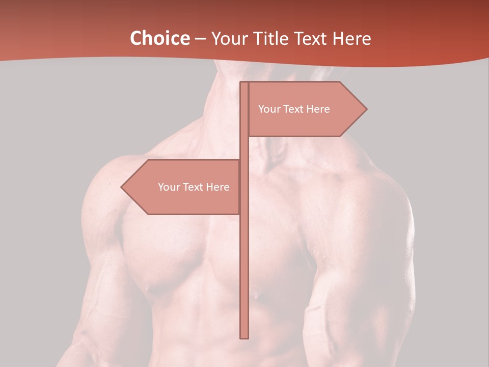 Young Exercise Heavy PowerPoint Template