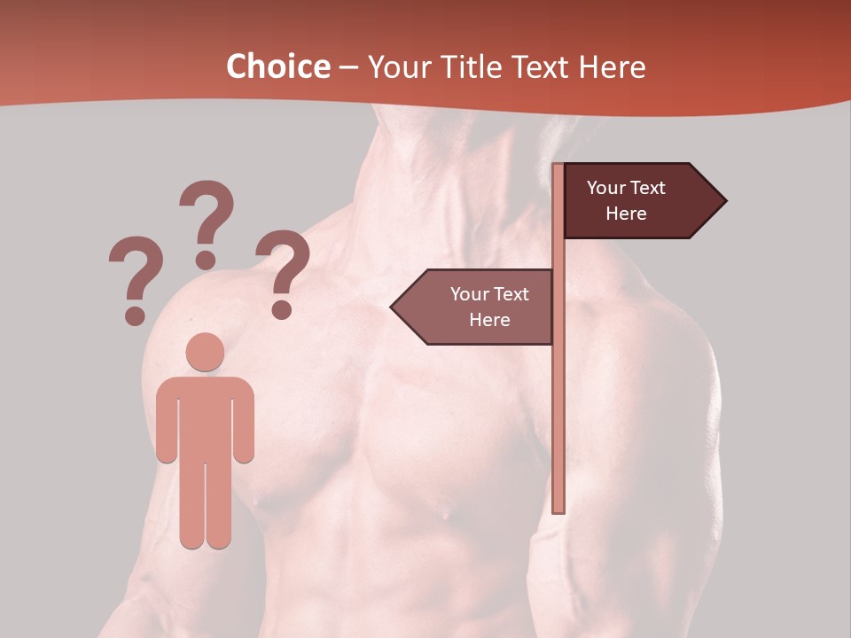 Young Exercise Heavy PowerPoint Template