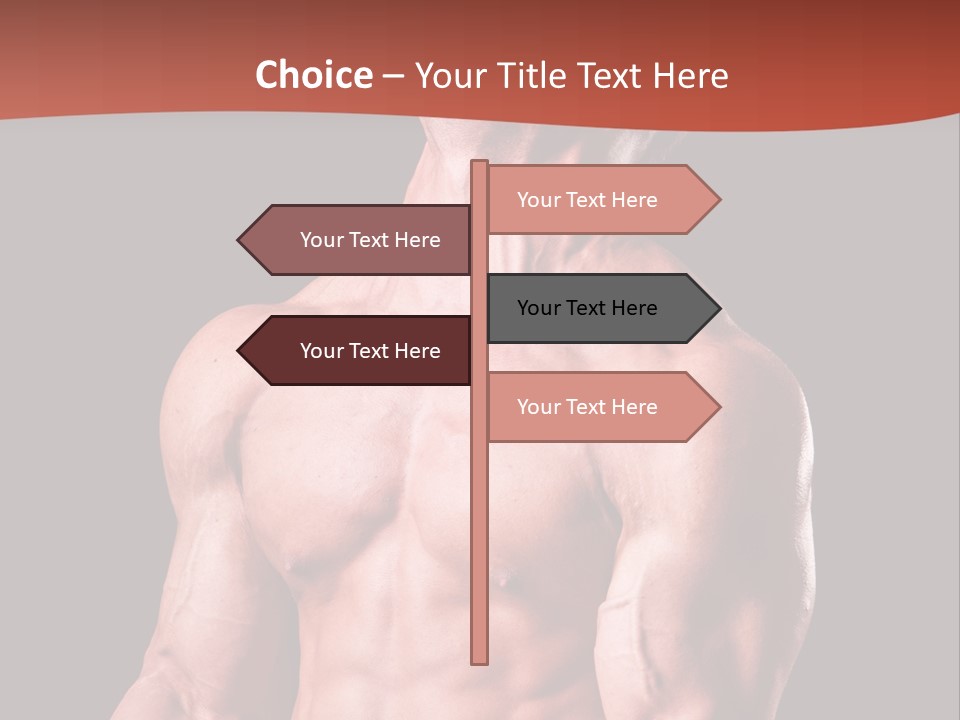 Young Exercise Heavy PowerPoint Template