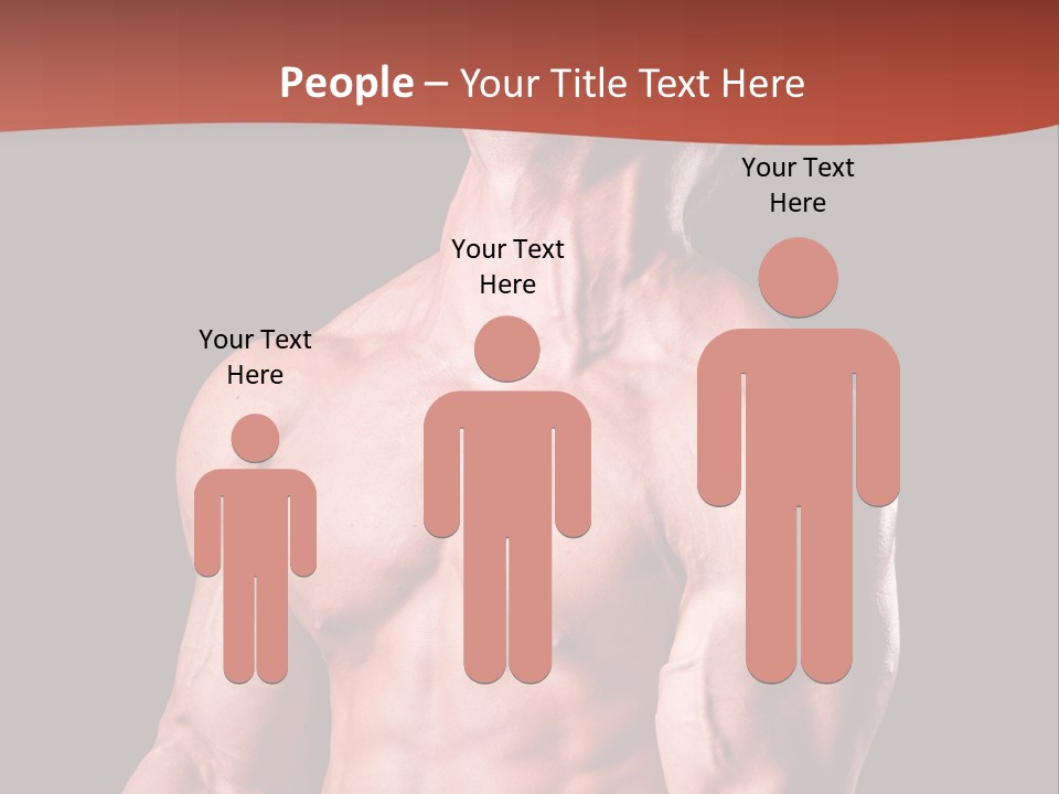 Young Exercise Heavy PowerPoint Template