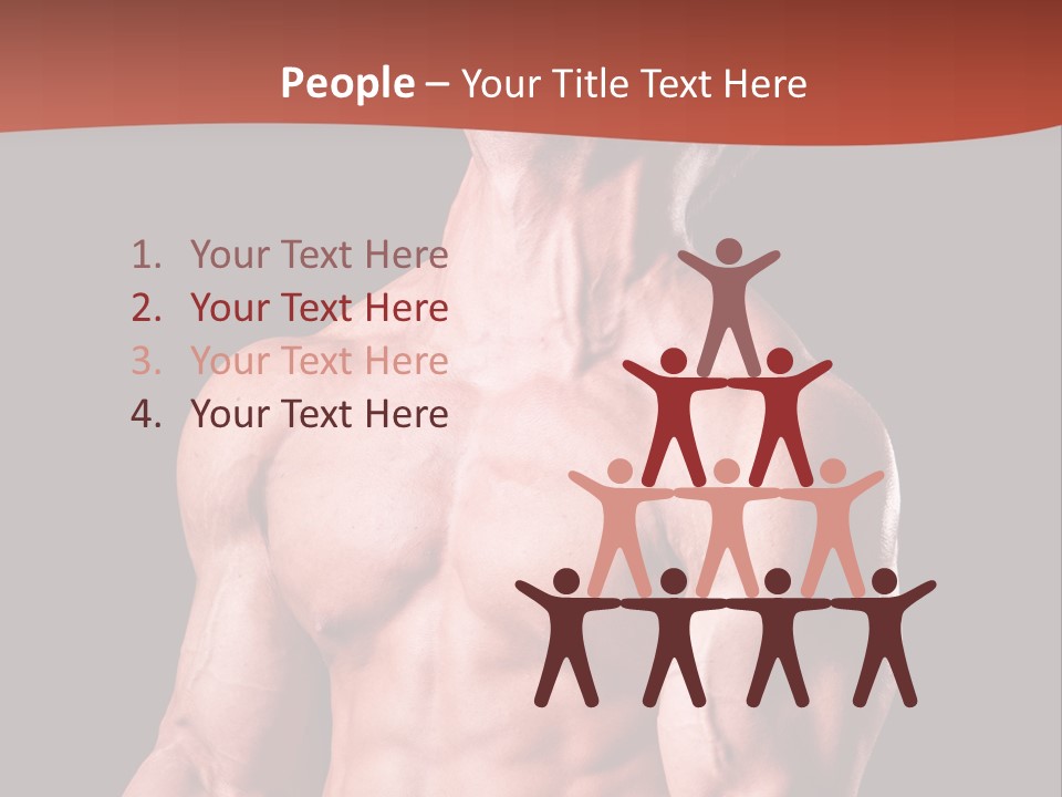Young Exercise Heavy PowerPoint Template