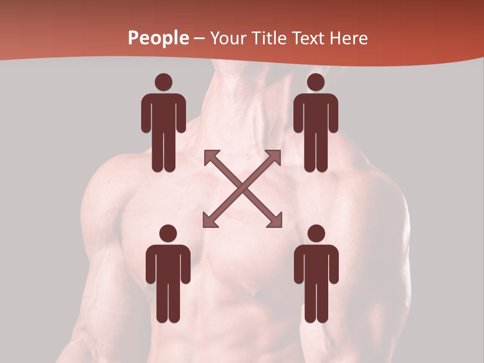 Young Exercise Heavy PowerPoint Template