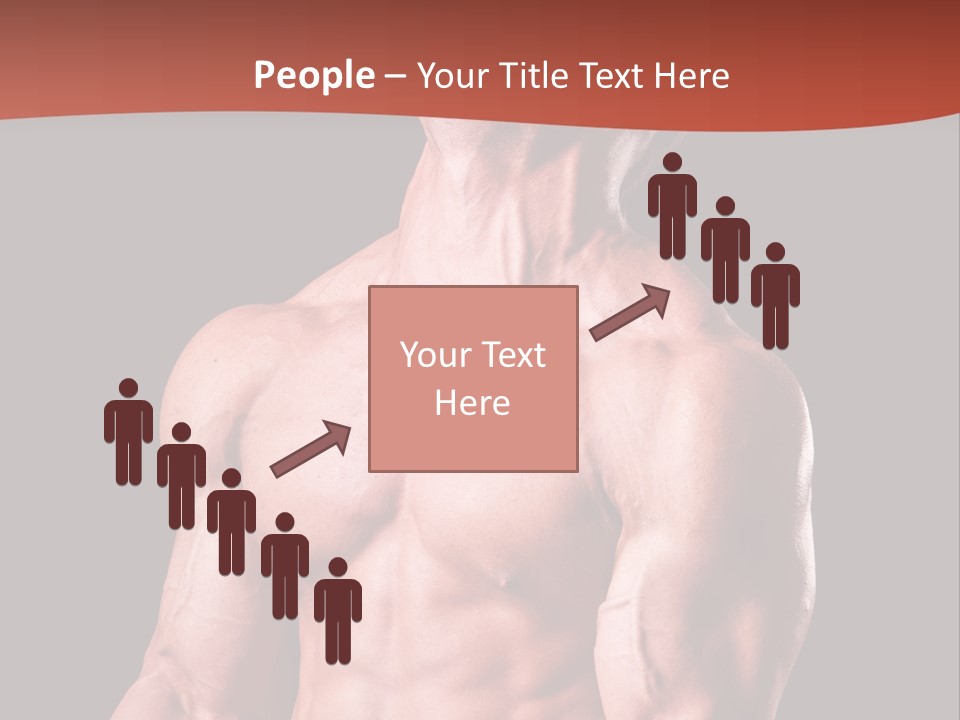 Young Exercise Heavy PowerPoint Template