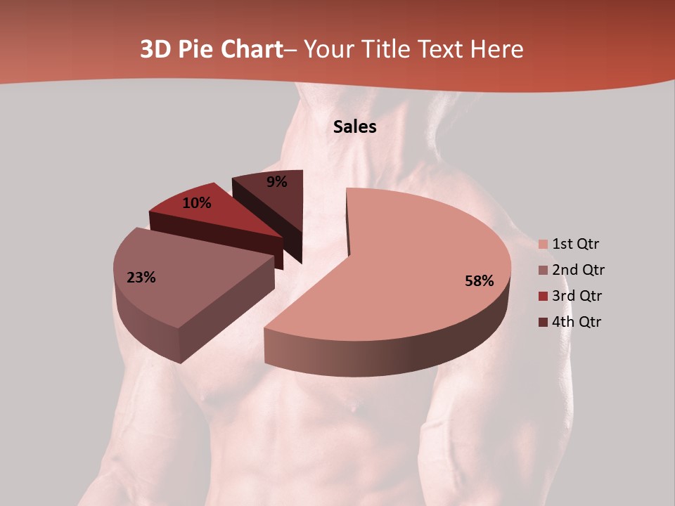 Young Exercise Heavy PowerPoint Template