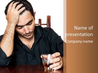 Glass People Alcoholism PowerPoint Template